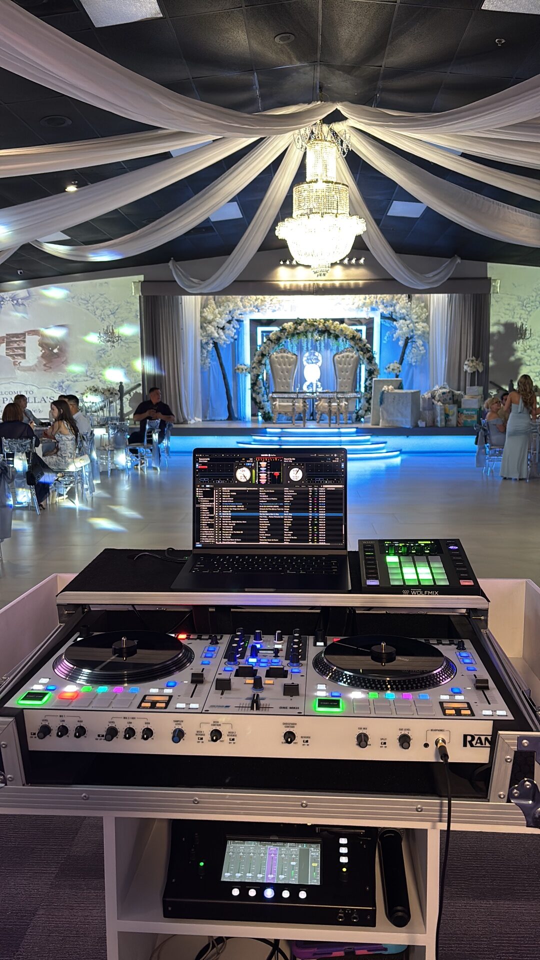 DJ at a luxury wedding reception in Southwest Florida